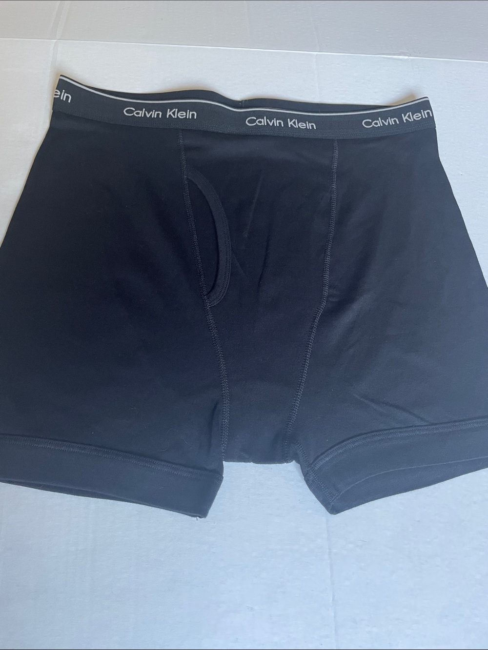Men’s Calvin Klein Black Boxer Briefs with Branded Waistband Size XL